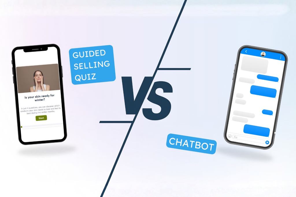 Digital shopping assistant quiz vs chatbot for personalized product recommendations