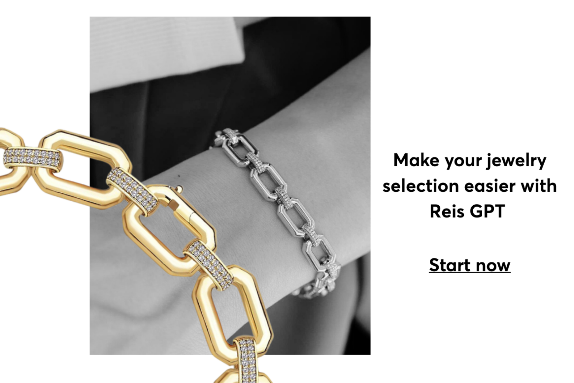Jewelry styling with bracelets and rings for personalized product discovery