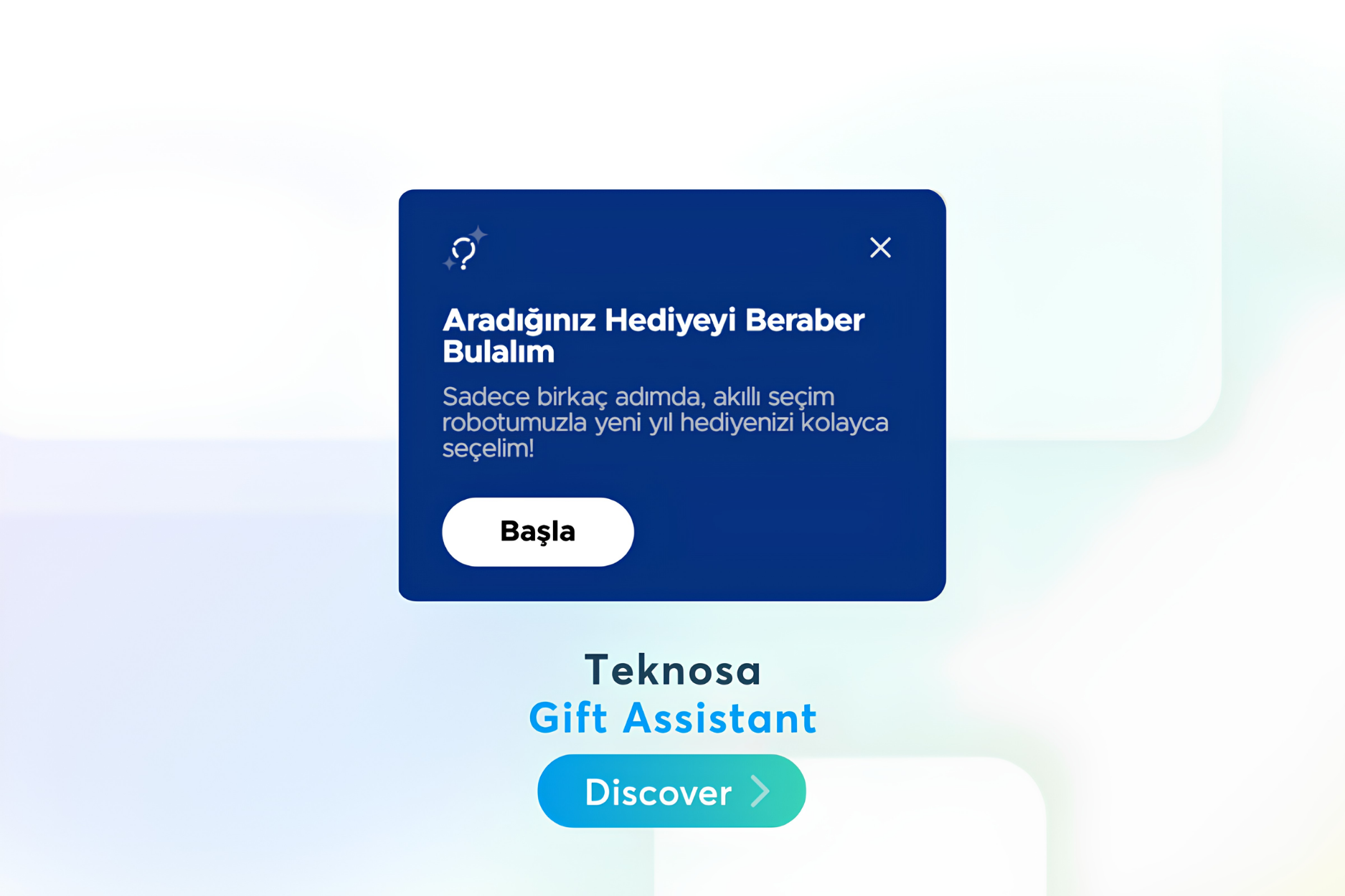 Teknosa New Year Gift Assistant for technology gift recommendations by category and budget