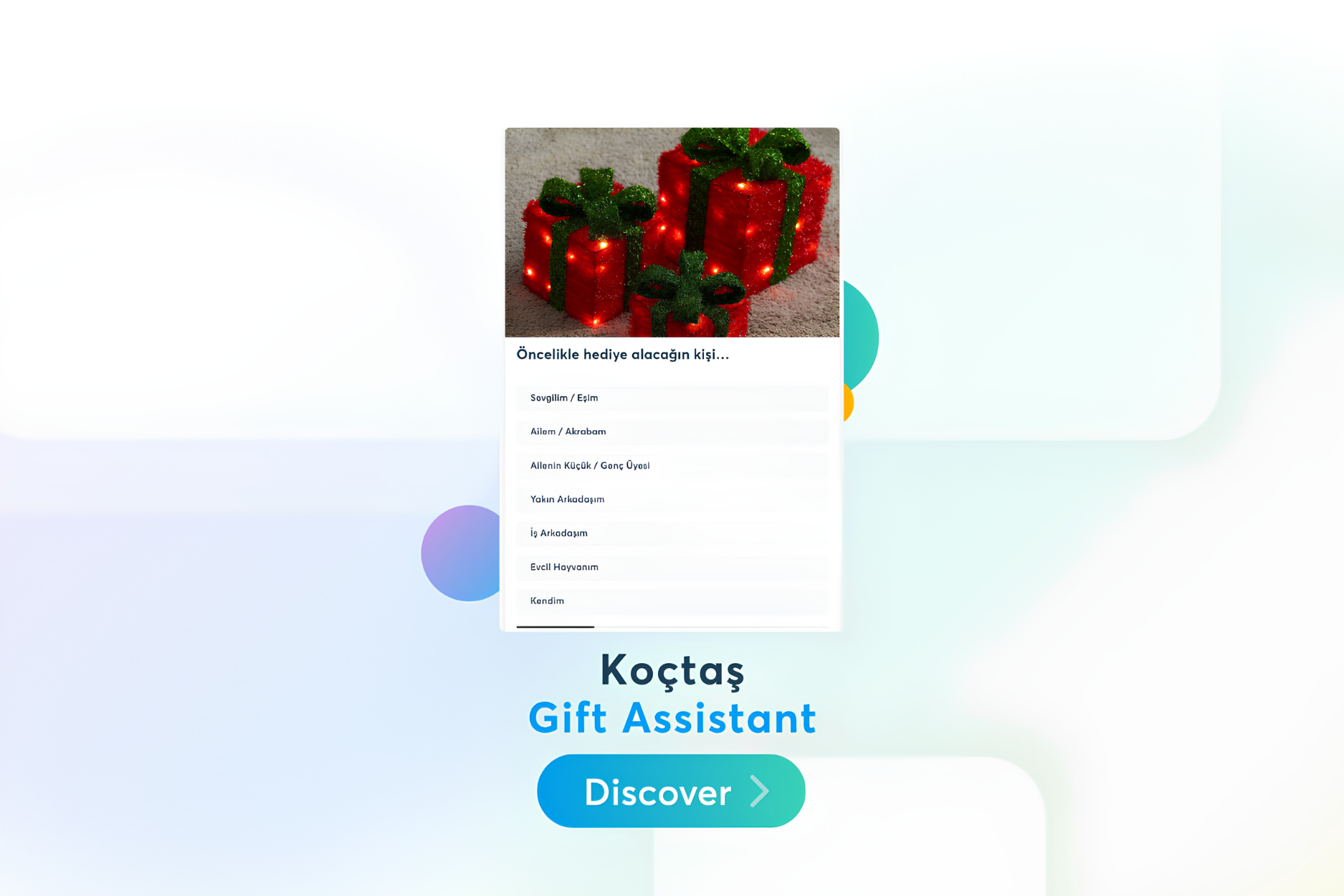 Koçtaş New Year Gift Assistant for personalized home and DIY gift recommendations